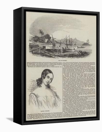 Deposition of Queen Pomare by the French-null-Framed Stretched Canvas