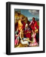 Deposition with Virgin Mary and Saints, 1523-24-Andrea del Sarto-Framed Premium Giclee Print