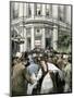 Depositors Making a Run on a Bank during a Financial Panic in the 1800-null-Mounted Giclee Print