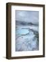 Deposits of travertine colored by thermophilic bacteria, Mammoth Hot Springs, Yellowstone NP.-Alan Majchrowicz-Framed Photographic Print