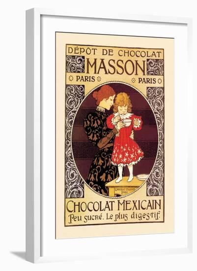 Depot de Chocolat Masson: Chocolat Mexicain-Eugene Grasset-Framed Art Print