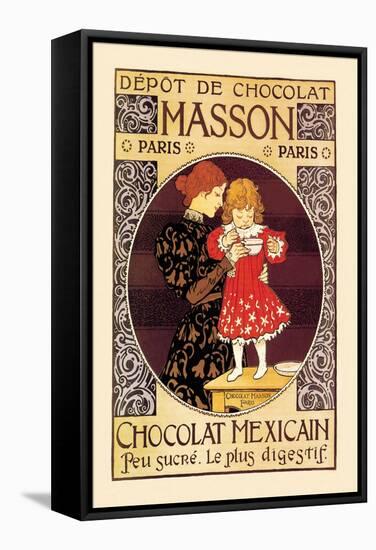 Depot de Chocolat Masson: Chocolat Mexicain-Eugene Grasset-Framed Stretched Canvas