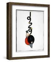 Depression Cartoon-Otto Soglow-Framed Premium Giclee Print