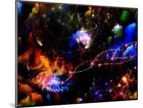 Depth Of Fractal Dreams-agsandrew-Mounted Art Print