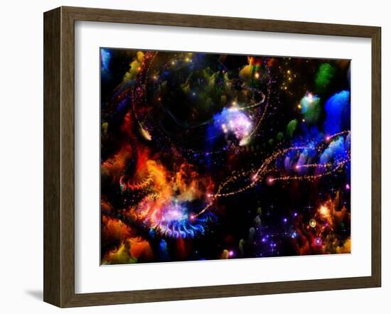 Depth Of Fractal Dreams-agsandrew-Framed Art Print