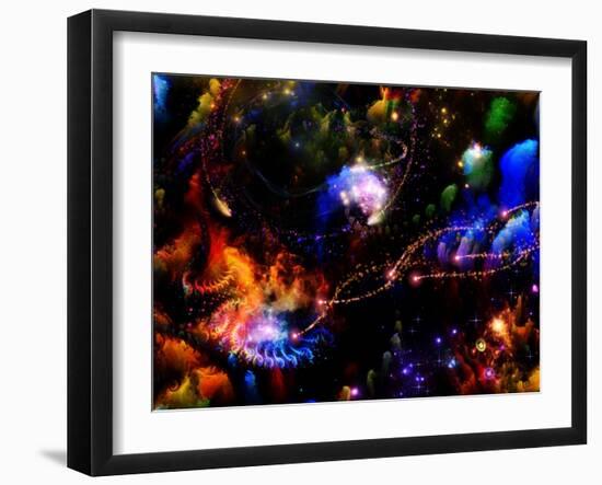 Depth Of Fractal Dreams-agsandrew-Framed Art Print