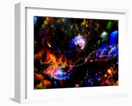 Depth Of Fractal Dreams-agsandrew-Framed Art Print