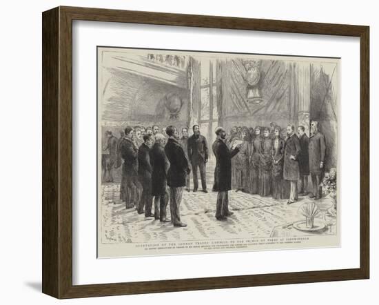 Deputation of the London Trades' Council to the Prince of Wales at Sandringham-Sydney Prior Hall-Framed Giclee Print