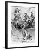 Deputies from the Far Left Antonio Labriola, Giulio Casalini, Pietro Chiesa-null-Framed Giclee Print