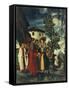 Der Abschied Des Hl, Florian-Albrecht Altdorfer-Framed Stretched Canvas