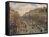 Der Boulevard Montmartre in Paris, 1893-Canaletto-Framed Stretched Canvas