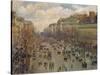 Der Boulevard Montmartre in Paris, 1893-Canaletto-Stretched Canvas