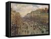 Der Boulevard Montmartre in Paris, 1893-Canaletto-Framed Stretched Canvas