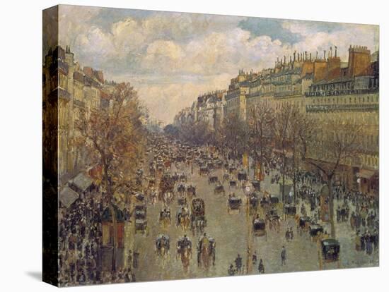 Der Boulevard Montmartre in Paris, 1893-Canaletto-Stretched Canvas