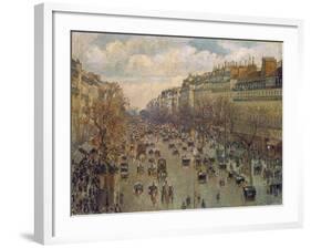 Der Boulevard Montmartre in Paris, 1893-Canaletto-Framed Giclee Print