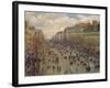 Der Boulevard Montmartre in Paris, 1893-Canaletto-Framed Giclee Print