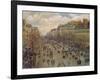 Der Boulevard Montmartre in Paris, 1893-Canaletto-Framed Giclee Print