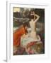 Der Brunnen. 1900-George Spencer Watson-Framed Giclee Print