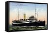 Der Dampfer Ts Kaiser Der Hamburg Amerika Linie-null-Framed Stretched Canvas