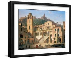 Der Domplatz Von Amalfi, 1859-Leo Von Klenze-Framed Giclee Print