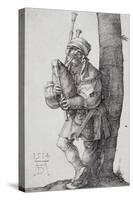 Der Dudelsackpfeifer. 1514-Albrecht Durer-Stretched Canvas