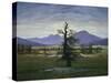 Der Einsame Baum (Dorflandschaft Bei Morgenbeleuchtung) (See also Image Number 1433, 1823-Caspar David Friedrich-Stretched Canvas