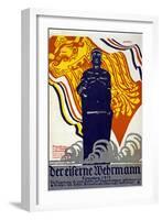 Der Eiserner Wehrmann, Königsberg 1915, 1915-Erich Wohlfahrt-Framed Giclee Print