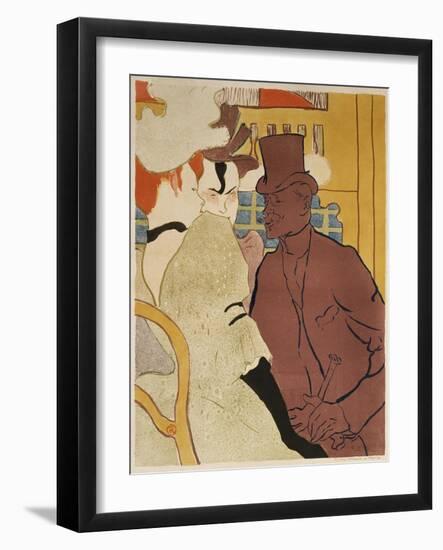 Der Englaender Im Moulin-Rouge-Henri de Toulouse-Lautrec-Framed Giclee Print