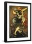 Der Erzengel Michael Und Der Teufel-Peruvian-Framed Giclee Print