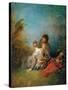 Der Faux Pas-Jean Antoine Watteau-Stretched Canvas