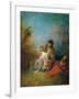 Der Faux Pas-Jean Antoine Watteau-Framed Giclee Print