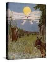 Der Flug nach der Sternenwiese, Illustration, 1928-Hans Baluschek-Stretched Canvas