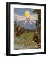 Der Flug nach der Sternenwiese, Illustration, 1928-Hans Baluschek-Framed Giclee Print