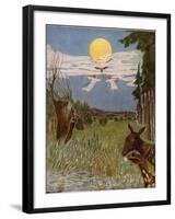 Der Flug nach der Sternenwiese, Illustration, 1928-Hans Baluschek-Framed Giclee Print