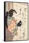 Der Frauendarsteller Bando Shuka als die weiße Füchsin Kuzunoha-Utagawa Kuniyoshi-Framed Stretched Canvas