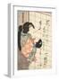 Der Frauendarsteller Bando Shuka als die weiße Füchsin Kuzunoha-Utagawa Kuniyoshi-Framed Giclee Print
