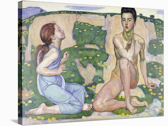 Der Frühling. 1901-Ferdinand Hodler-Stretched Canvas