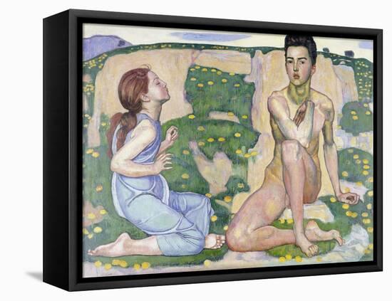 Der Frühling. 1901-Ferdinand Hodler-Framed Stretched Canvas