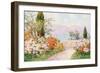 Der Garten der Villa Melzi am Comer See-Friedrich Arnold-Framed Giclee Print