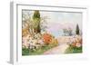 Der Garten der Villa Melzi am Comer See-Friedrich Arnold-Framed Giclee Print