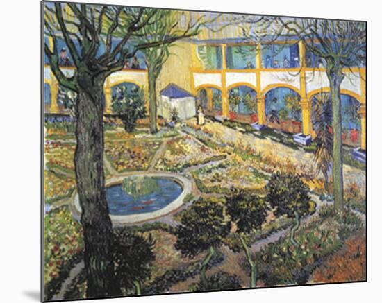 Der Garten des Maison-Vincent van Gogh-Mounted Art Print