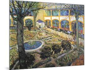 Der Garten des Maison-Vincent van Gogh-Mounted Art Print