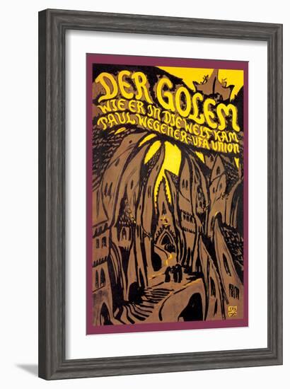 Der Golem-null-Framed Art Print