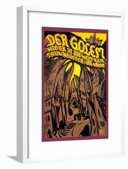 Der Golem-null-Framed Art Print