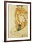 Der Gruene Strumpf, 1914-Egon Schiele-Framed Giclee Print