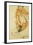 Der Gruene Strumpf, 1914-Egon Schiele-Framed Giclee Print