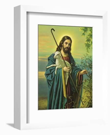 Der Gute Hirte-null-Framed Art Print