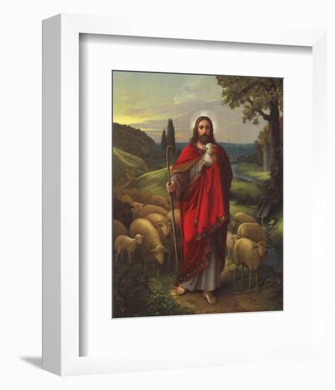 Der Gute Hirte-null-Framed Art Print