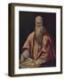 'Der Heilige Hieronymus Als Kardinal', (Saint Jerome as Cardinal), c1590-1600, (1938)-El Greco-Framed Giclee Print