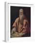 'Der Heilige Hieronymus Als Kardinal', (Saint Jerome as Cardinal), c1590-1600, (1938)-El Greco-Framed Giclee Print